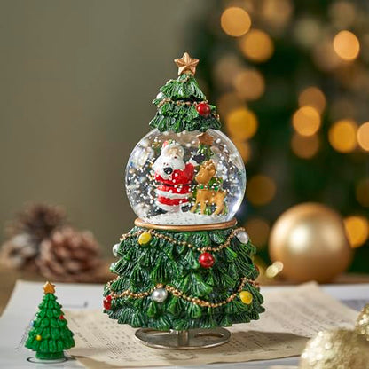 Christmas Tree Snow Globe Music Box - Oh Christmas Tree - Gifts for Women & Girls