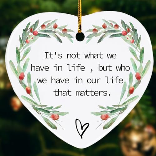 Inspirational Christmas Tree Ornament for Coworkers & Friends - Positive Gift Idea