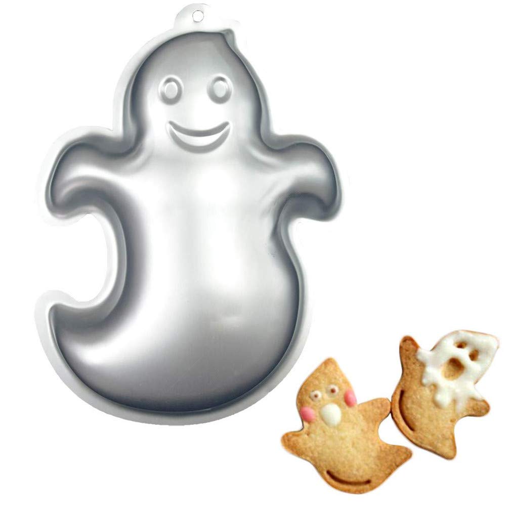 3D Ghost Cake Mold Halloween Aluminum Baking Mould Nonstick DIY Baking Tools