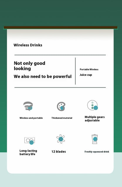 Portable juicer, small rechargeable juicer, multifunctional juicer cup, household crushed ice juicer cup, USB charging (Purple.,7.4V high-end juicing cup 12 knives)