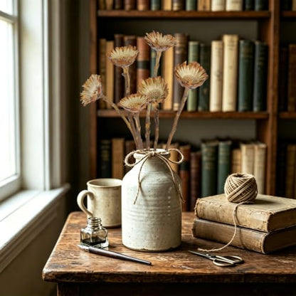 5Pcs Natural Dried Flowers for Vase Decor Rustic Fall Arrangement Sunflowers