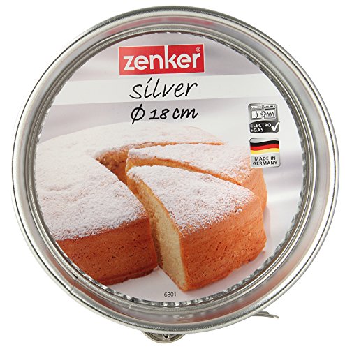 Zenker Tin Plated Steel Springform Pan, 7-Inch, Silver