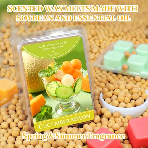 Soy Wax Melts Set - 6 Scents for Wax Warmers - Yellow Variation