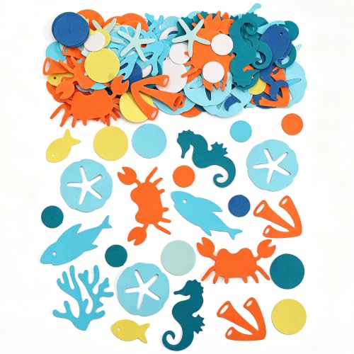 Ocean Party Confetti Table Scatter - Under the Sea Underwater Decor