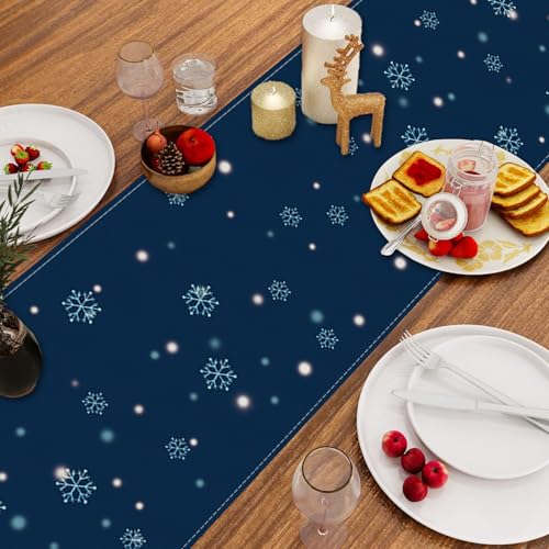 Coastal Christmas Table Runner 13x108 Inch Ocean Beach Holiday Decor
