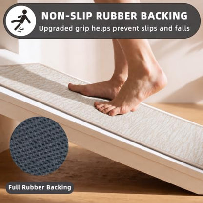 Ultra Thin Non Slip Bathroom Rug Fits Under Door Machine Washable