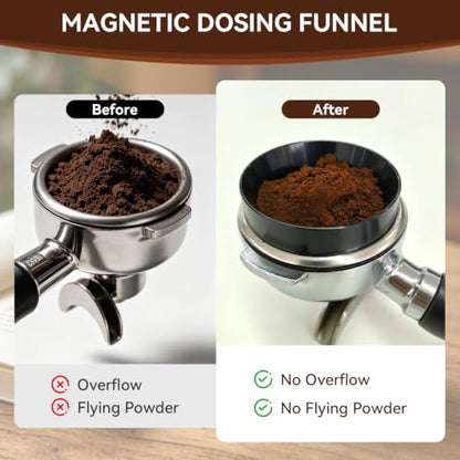 54mm Spring Loaded Espresso Tamper for Breville Portafilters - 7-Piece Set