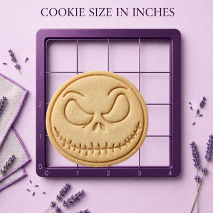 Halloween Jack Skellington Cookie Cutter - Nightmare Before Christmas - Fan Art - 15mm Deep, Marshmallow Bliss - Variation NBC Jack