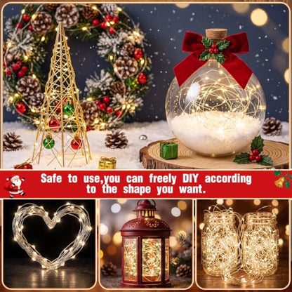 3-Pack USB Fairy String Lights 6.56ft 20 LED Warm White Indoor Decor - Variation 3