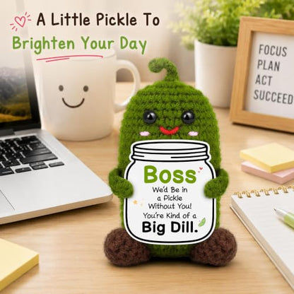 Bosses Day Gifts for Women Men - Funny Appreciation Crochet Pickle - Variation of THIS listing