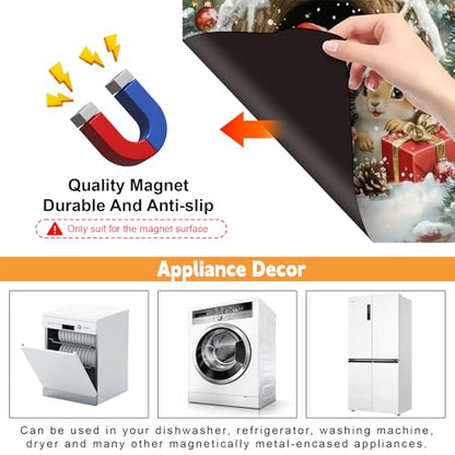 Magnetic Dishwasher Cover Magnet Sticker Squirrel Pattern 23x26in - BVBOX