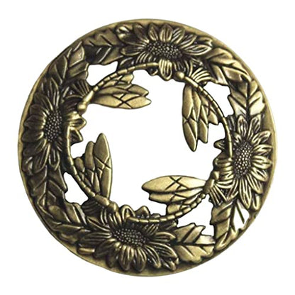 Dragonfly Zinc Alloy Candle Topper Lid for 73-81mm Jar Candles - Home Decor
