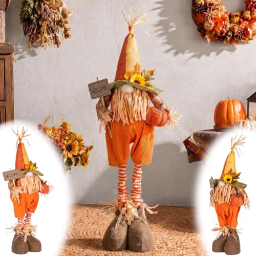 Fall Gnome Plush Decoration 23-32 Inches - Harvest Autumn Decor