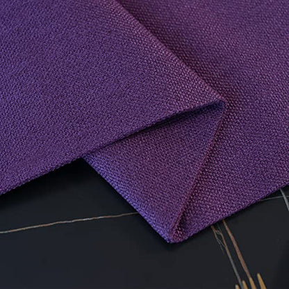 Farmhouse Table Runner Cloth 12x60 Inches Dark Purple for Holiday Dining
