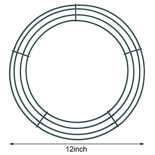 12-Inch Christmas Wire Wreath Frame Round Wreath Form for DIY Holiday Decor