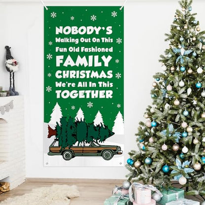 Funny Christmas Vacation Door Cover - Griswold Family Holiday Decor - Together Variation