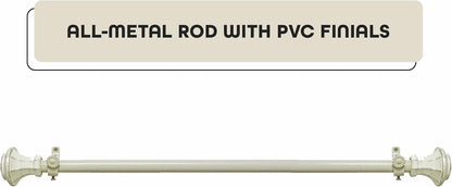 Achim Home Decor Buono II Decorative Window Curtain Rods - Lightweight, Easy To Install, 48-86 Inches
