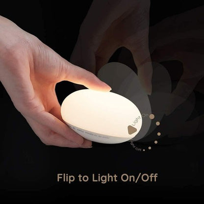 EASZZZ Baby Night Light - Soft BPA-Free Silicone Lamp for Breastfeeding | Eye-Caring, Stepless Dimming, 1-Pack