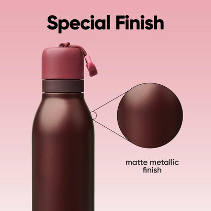 Owala FreeSip Twist Insulated Stainless Steel Water Bottle - BPA-Free, 24 oz, Black Cherry | Perfect for Sports & Travel