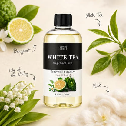 White Tea Luxury Diffuser Oil Refill 4.1 Fl Oz - Hotel-Inspired Fragrance