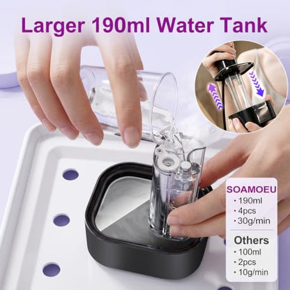 Travel Garment Steamer & Iron 2-in-1, 1200W Portable Clothes Steamer with Quick Heat, 6 Steam Settings, 15s Warm-Up, 190ml Tank