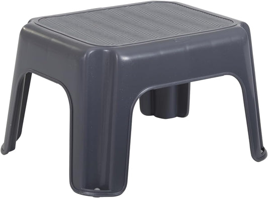 Rubbermaid One-Step Stool - Durable 7" Height Step Stool | Holds Up to 200 Pounds - Gray for Home & Office
