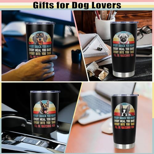 Pug Insulated Tumbler - Christmas & Birthday Gift for Dog Lovers, 20oz with Lid - Pug Variation