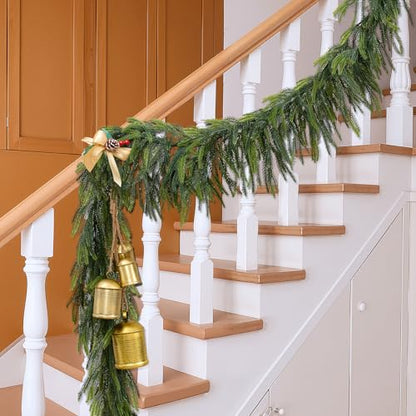6Ft Faux Norfolk Pine Garland - Realistic Holiday Decor, Indoor & Outdoor