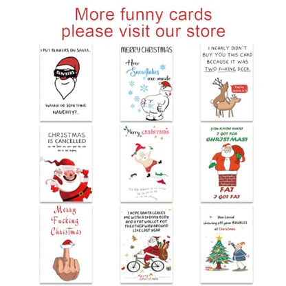 Funny Christmas Greeting Card for Friends and Family - Style D