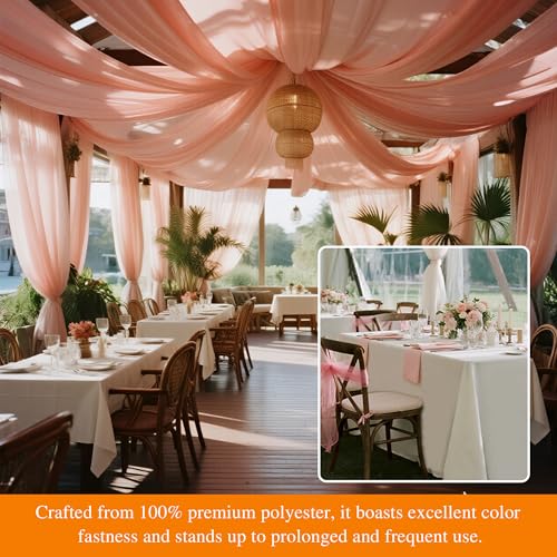 White 6 Pack 60 x 102 Inch Rectangular Tablecloth - Wrinkle & Stain Resistant Polyester, Washable Dining Cover for Parties & Camping Variation of THIS listing