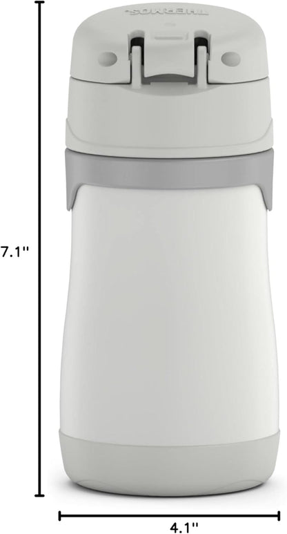 Thermos Baby 10 Ounce Stainless Steel Vacuum Insulated Straw Bottle - Gray Color