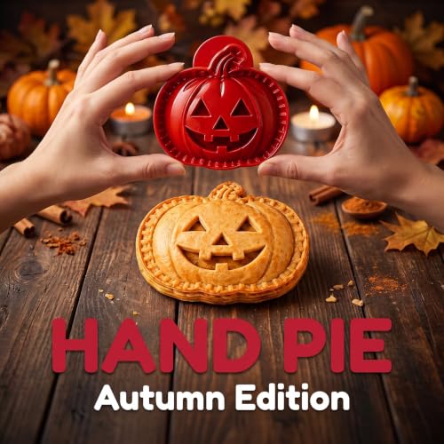 Halloween Mini Hand Pie Mold Set - Spooky Pumpkin Design, Reusable Pastry Press