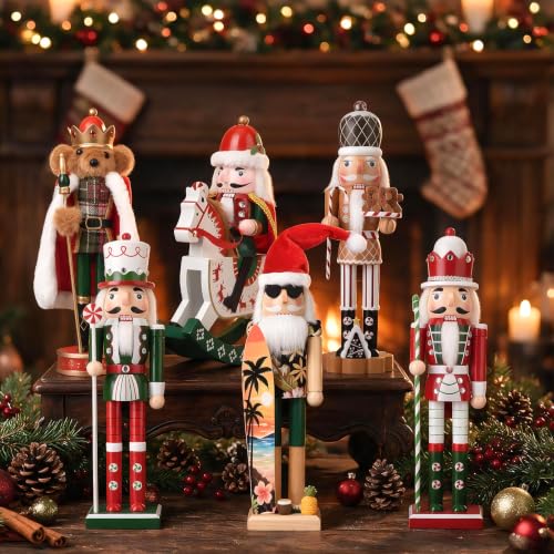 Gingerbread Nutcracker Soldier Decoration - 14.4 Inch Holiday Figure
