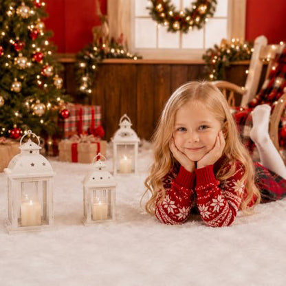 Artificial Snow Blanket for Christmas Decorations 3x10 ft 2 Pack