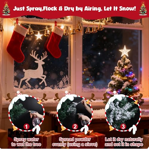 5LB Self-Adhesive Fake Snow Flocking Powder for Christmas Tree Decorations - Variation of THIS listing