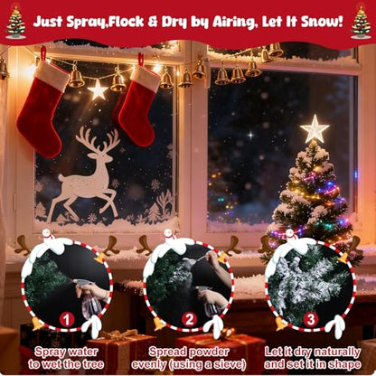 5LB Self-Adhesive Fake Snow Flocking Powder for Christmas Tree Decorations - Variation of THIS listing