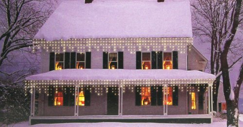 100 Count Warm White Icicle Christmas Lights - Waterproof & Connectable Outdoor String Lights