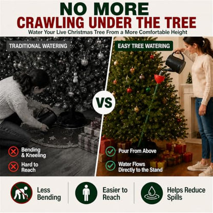 Christmas Tree Watering Funnel 49.7 Inch Long Reach with Wide Opening