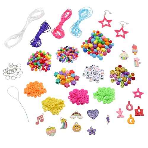 Cra-Z-Art XOMG POP! A-Z Pop Star Fashion Jewelry Making Kit - Make Unique Bracelets, Necklaces, Earrings and More, Comes with Letter Beads, Charms, and So Much More, Great for Ages 8 and Up