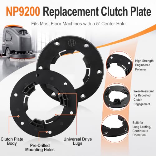 Universal 5 Inch Clutch Plate Pad Driver for Floor Buffers - 4 Pack Variation 4