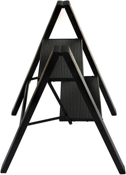 Skiennix Foldable 2-Step Stool - Ultra-Lightweight Design, Wide Pedals & 330lbs Capacity | Ideal for Home & Office Use