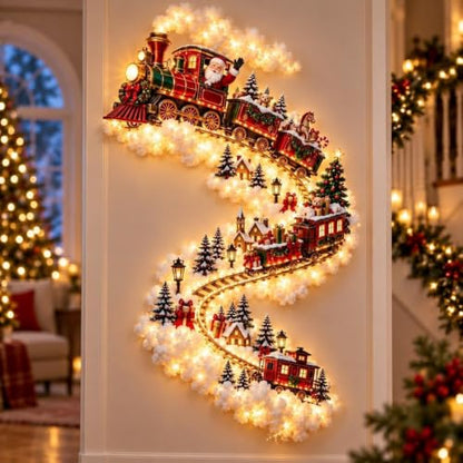 Christmas Magic Trail Wall Light - Indoor Holiday Decor Brownish-Yellow B
