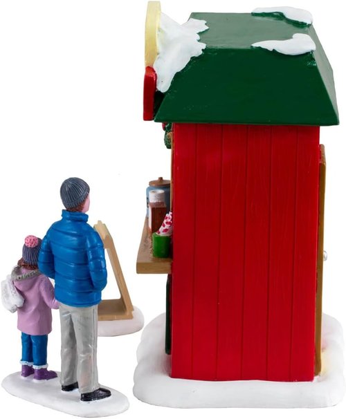 Lemax Cocoa Corner - Set of 3 Charming Holiday Decor Figurines for Festive Displays