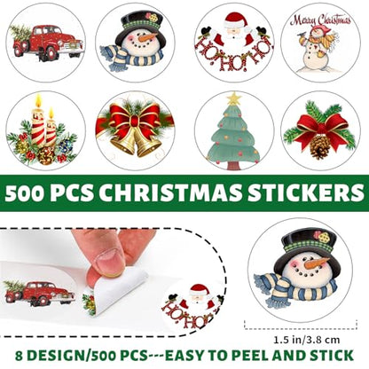 Christmas Stickers Merry Christmas Stickers for Cards Crafts Gifts - Christma Variation