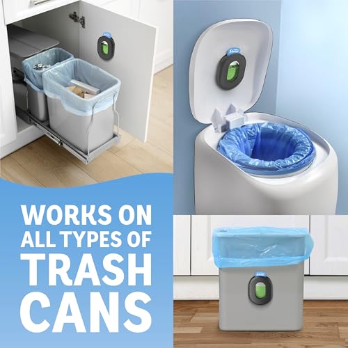 Febreze Trash Odor Fighter Stick-On Deodorizer for Garbage Cans, 4 Refills - Gain Original Scent