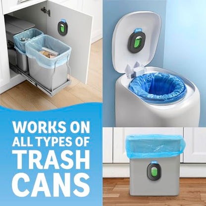 Febreze Trash Odor Fighter Stick-On Deodorizer for Garbage Cans, 4 Refills - Gain Original Scent