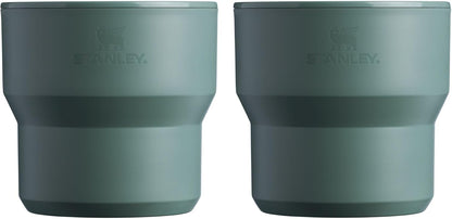 Stanley Wildfare Go 4-Piece Stainless Steel Cook Set - 32 oz Pot with Lid & Foldable Handle | 2 Stacking Cups | BPA-Free Camping Essentials in Shale & Charcoal