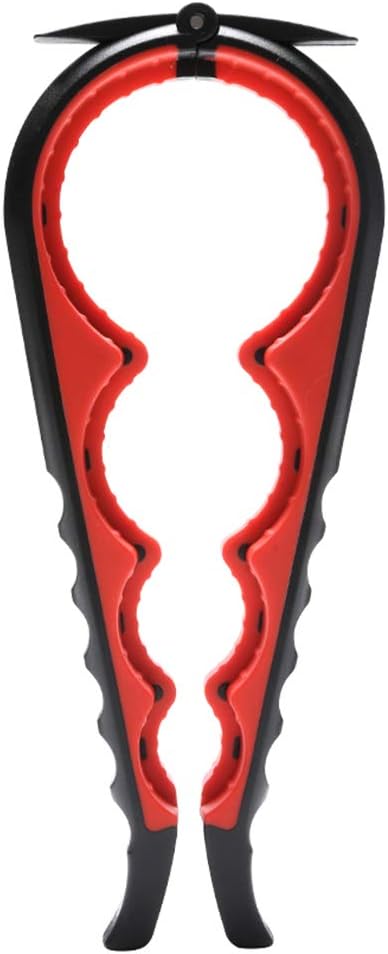 Skiennix Jar Opener - Effortless Grip for Seniors & Arthritis Sufferers | Black and Red
