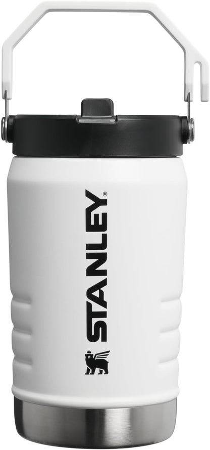 Stanley IceFlow 2.0 Flip Straw Jug - 40 oz Insulated Stainless Steel | Leakproof Travel & Sports | BPA-Free | Chalk