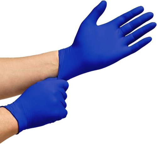 Inspire Nitrile Exam Gloves - Original Quality Stretch Cobalt Blue | Disposable Latex-Free | Size 4.5